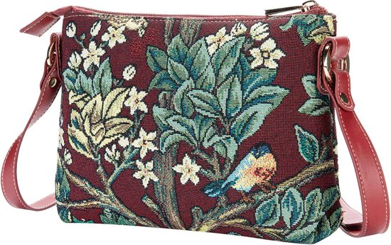 Sac bandoulière - Art - Arbre de Life Rouge - William Morris