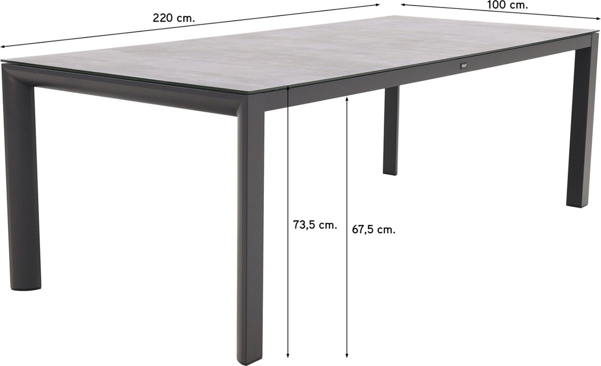 Hartman Valentino/Baltimor 220 cm. verstelbare tuinset - 7-delig – foto 4