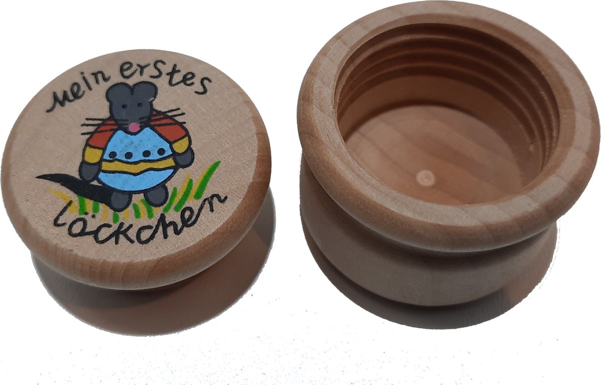 Goedkoopste Jack N Jill - tandendoosje - hout - Muisje en tekst
