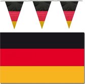 Versiering pakket vlaggen Duitsland voor binnen/buiten - Vlag 150 x 90 cm en 2x 10 meter puntvlaggetjes