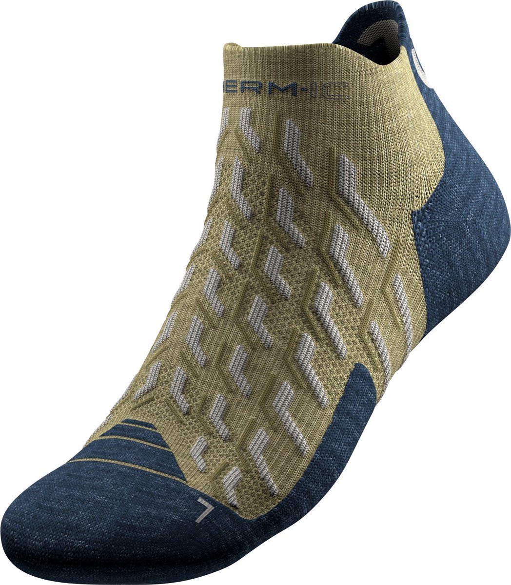 Therm-ic Trekking Cool Ankle wandelsokken – 45-47 Olijfgroen