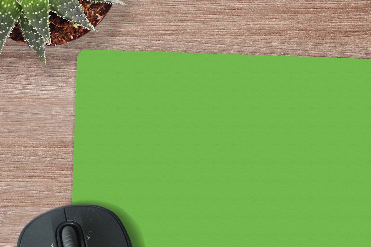 Muismat - Muismat xxl - Mousepad - Muismat groen - Groen - Effen - Muismat xl - Gaming muismat - 60x60 cm - Bureau onderlegger - Bureaumat - Muismat xxl groen - Muismatten