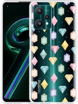 Realme 9 Pro+ Hoesje Diamonds - Designed by Cazy