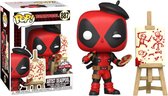 Funko Pop! Marvel: Deadpool - Deadpool as French Painter - US Exclusive
