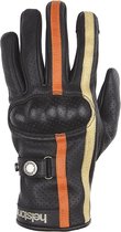 Helstons Eagle Air Summer Leather Black Orange Beige Gloves T9 - Maat T9 - Handschoen