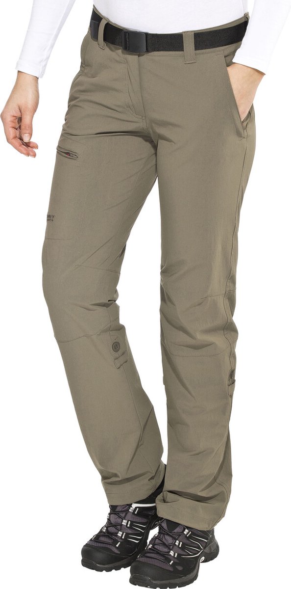 Maier Sports Lulaka lange broek Dames Full Zip Short -kort Bruin