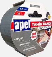 APEL DUCT TAPE - Grijs - 48mm x 25mt - Resistant to water and UV rays