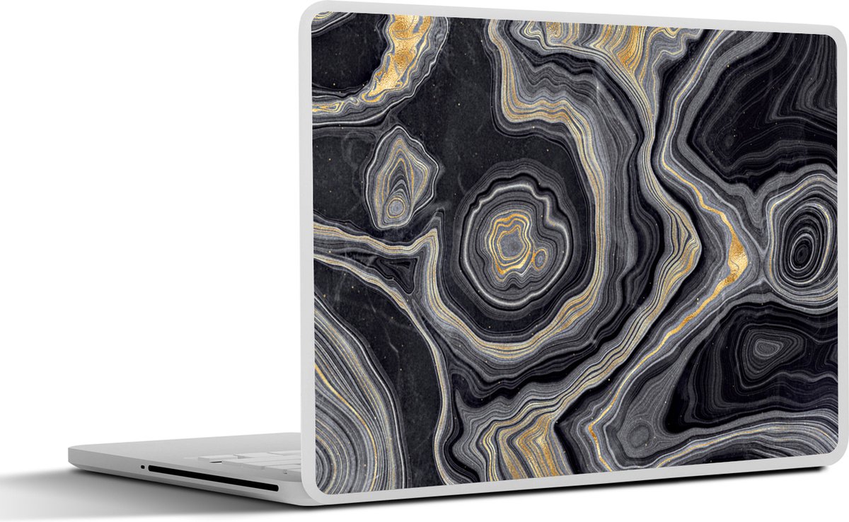 Laptop sticker - 13.3 inch - Edelstenen - Geode steen - Agaat - 31x22,5cm - Laptopstickers - Laptop skin - Cover