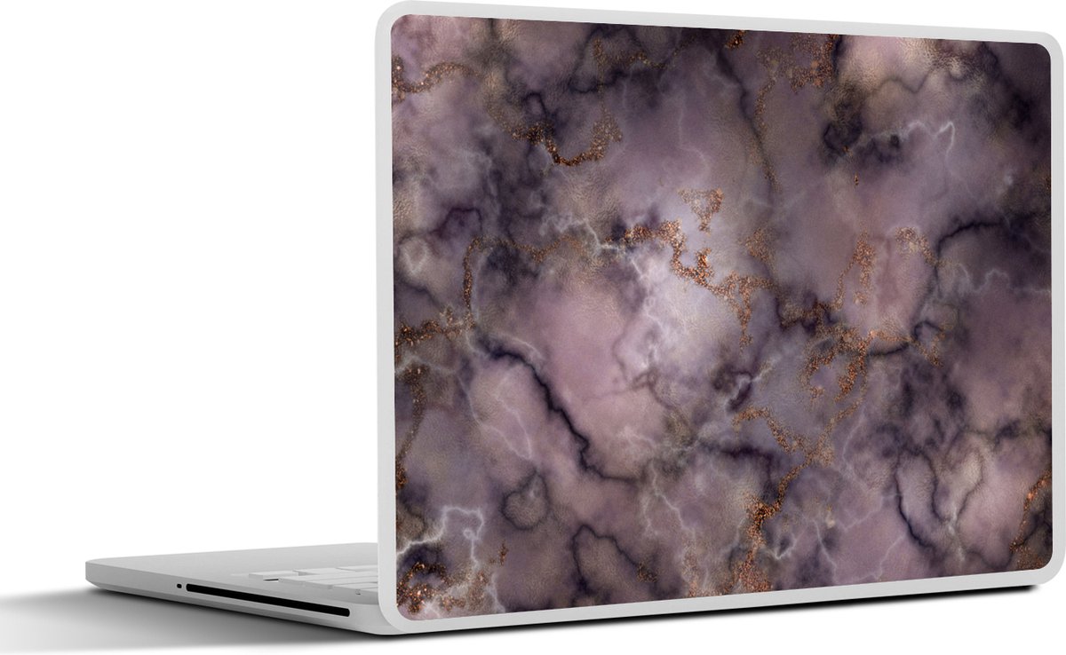 Laptop sticker - 13.3 inch - Agaat - Stenen - Abstract - Edelstenen mix - 31x22,5cm - Laptopstickers - Laptop skin - Cover
