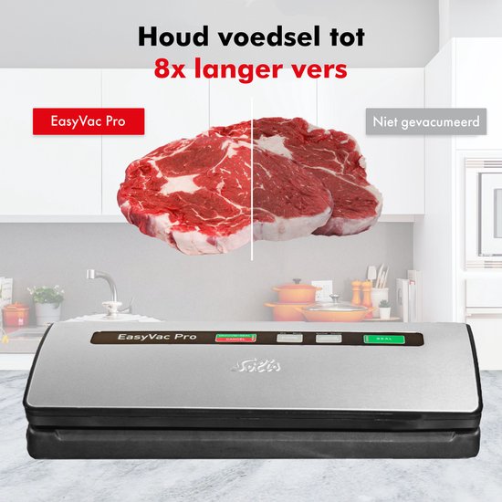 Solis Vac Pro 569 Vacumeermachine - Vacuum Sealer - Vacuummachine met Slangaansluiting - Grijs