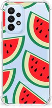 Smartphone hoesje Geschikt voor Samsung Galaxy A23 Telefoonhoesje met tekst met transparante rand Watermelons