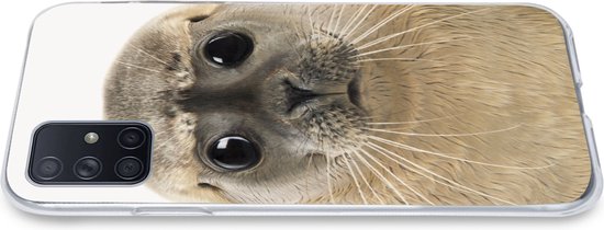 Coque Samsung Galaxy A51 - Chambre de Chambre de bébé - Phoque - Grands yeux - Chambre d'enfant - Coque de téléphone en Siliconen -