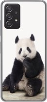 Geschikt voor Samsung Galaxy A53 5G hoesje - Panda - Dieren - Kinderen - Jongens - Meisjes - Pandabeer - Siliconen Telefoonhoesje