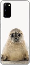 Geschikt voor Samsung Galaxy S20 hoesje - Zeehond - Dieren - Kind - Jongens - Meisjes - Kinderen - Siliconen Telefoonhoesje