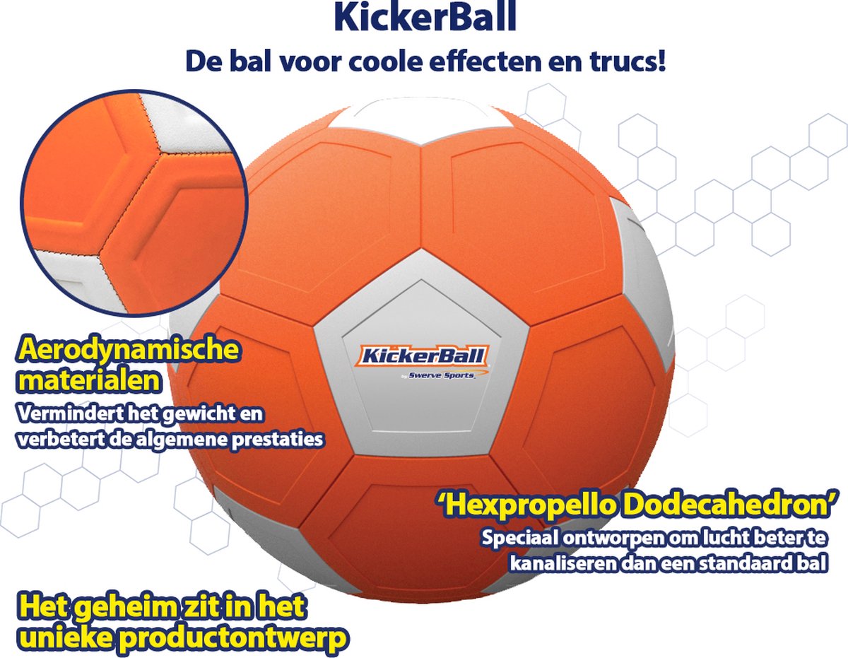 Brandunit KickerBall Voetbal - Spécialement développé pour les virages à  effet extrême