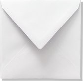 Enveloppes carrées de Luxe - 100 pièces - Wit - 17x17 cm - 110grms - 170x170mm - carrées
