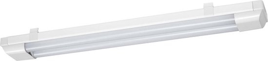 Luminaire linéaire à LED: pour plafond, LED POWER BATTEN / 24 W, 220… 240 V, angle de faisceau: 170 °, blanc chaud, 3000 K, matériau du corps: acier, IP20, 1 faisceau