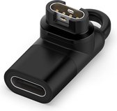 YONO Type C Adapter geschikt voor Garmin Smartwatch Oplader - USB Connector - Zwart