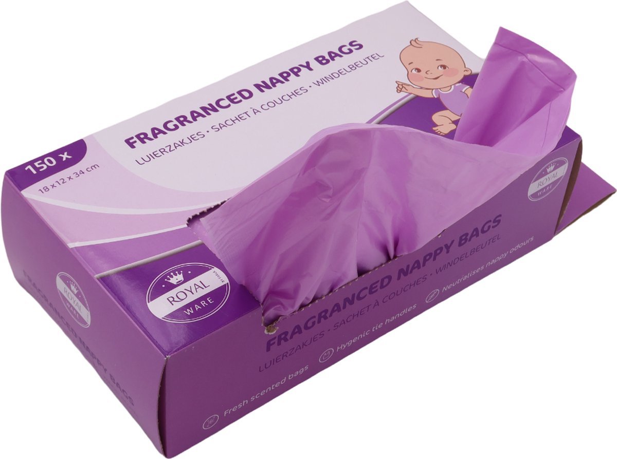 Goedkoopste Geparfumeerde luierzakjes - baby verschonen - 150 luier zakjes