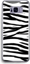 Case Company® - Hoesje geschikt voor Samsung Galaxy S8 hoesje - Zebra pattern - Soft Cover Telefoonhoesje - Bescherming aan alle Kanten en Schermrand