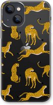 Case Company® - Hoesje geschikt voor iPhone 13 hoesje - Luipaard - Soft Cover Telefoonhoesje - Bescherming aan alle Kanten en Schermrand