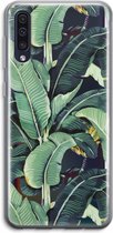 Case Company® - Hoesje geschikt voor Samsung Galaxy A50 hoesje - Bananenbladeren - Soft Cover Telefoonhoesje - Bescherming aan alle Kanten en Schermrand