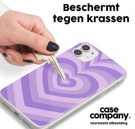 Case Company® - Coque Samsung Galaxy S20 FE / S20 FE 5G avec Cordon - Coeur Violet - Protection de Téléphone avec Cordon Zwart - Tous les côtés et sur la protection des bords de l'écran
