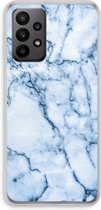 Case Company® - Hoesje geschikt voor Samsung Galaxy A23 hoesje - Blauw marmer - Soft Cover Telefoonhoesje - Bescherming aan alle Kanten en Schermrand