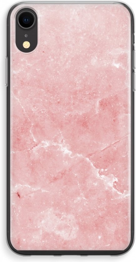 Foto: Case company hoesje geschikt voor iphone xr hoesje roze marmer soft cover telefoonhoesje bescherming aan alle kanten en schermrand