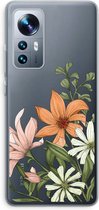 Case Company® - Hoesje geschikt voor Xiaomi 12 / 12X hoesje - Floral bouquet - Soft Cover Telefoonhoesje - Bescherming aan alle Kanten en Schermrand