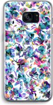 Case Company® - Hoesje geschikt voor Samsung Galaxy S7 Edge hoesje - Hibiscus Flowers - Soft Cover Telefoonhoesje - Bescherming aan alle Kanten en Schermrand
