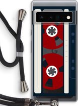 Case Company® - Coque Google Pixel 6 Pro avec cordon - Voici votre bande - Coque pour téléphone avec cordon Zwart - Protection sur tous les côtés et sur tout l'écran