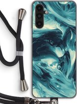 Case Company® - Hoesje met koord geschikt voor Samsung Galaxy A13 5G hoesje met Koord - Dreaming About Whales - Telefoonhoesje met Zwart Koord - Bescherming aan alle Kanten en Over de Schermrand