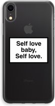 Case Company® - Hoesje geschikt voor iPhone XR hoesje - Self love - Soft Cover Telefoonhoesje - Bescherming aan alle Kanten en Schermrand