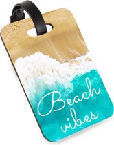Étiquette de bagage Hopitrix colorée pour Valises - Beach Vibes
