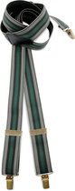 Sir Redman - bretels - 100% made in NL, - Lucas Smith groen - groen / zwart / grijs