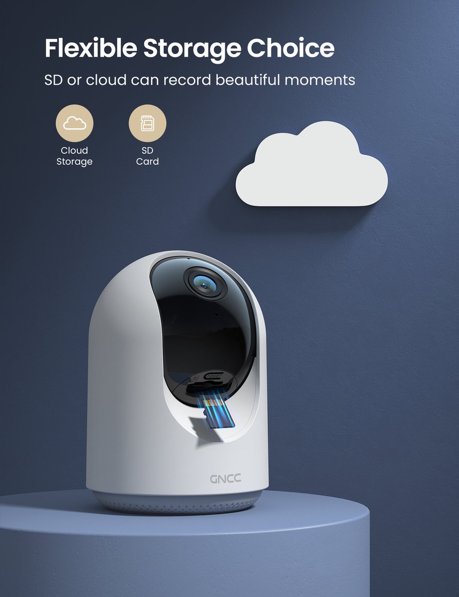 GNCC P1 Wifi Babyfoon met Camera 1080P (EAN: ...2228) - afbeelding 2