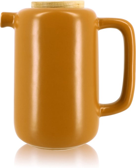 London Pottery Boerderij losse blad theepot met infuser, keramiek, kobaltblauw, 6 kopjes (1,5 liter