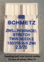 Machine à coudre Schmetz double aiguille stretch 130/705 HS ZWI 2.5 / 75