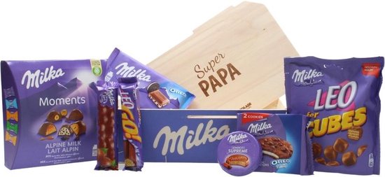 Assortiment de tablettes de chocolat Milka - 16 tablettes - 1574g