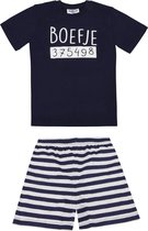 Fun2Wear - Shortama Boefje - Navy Blauw - Maat 104 -