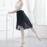 Dancer Dancewear Balletrok zwart dames | Aria | Wikkelrok | Lange rok voor dans | Balletrok dames | Maat 36/38 | Maat M