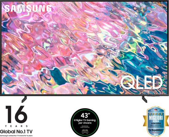 4. Samsung QE43Q60B 43 inch 4K zwart