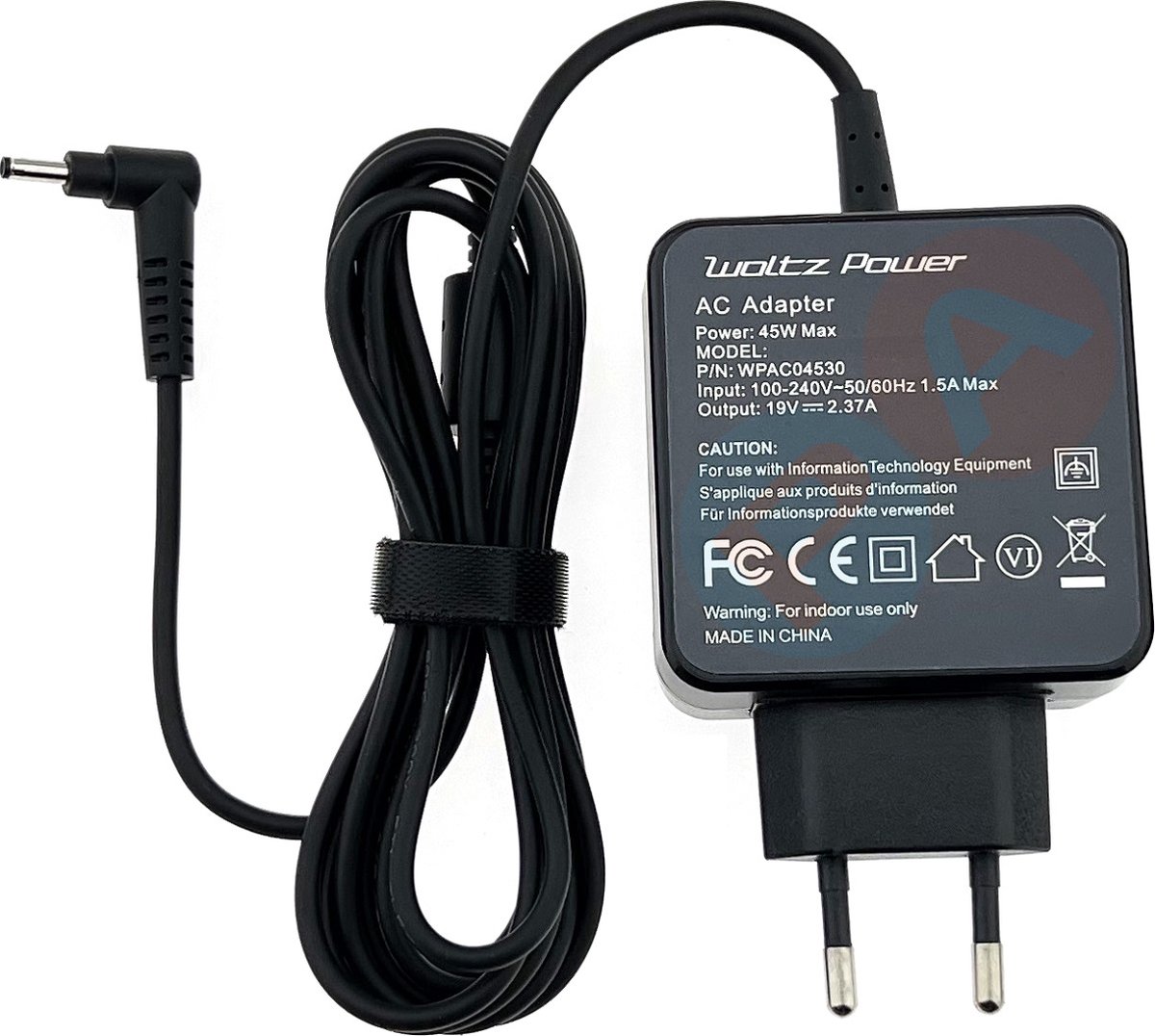 Laptop Oplader 45W geschikt voor Acer Switch 3 SW312-31 - Ronde Pin 3.0x1.0mm Wall