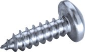 GOEBEL® - 1000 x Bolkop plaatschroeven (Ø x L) 4,2 x 9,5 mm Staal Staal verzinkt GOEBEL zilver GL met Zonder Ring DIN7981 / ISO7049 - Schroeven - 3020142950