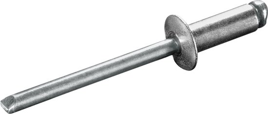 GOEBEL® - 250 x Rivets aveugles 6 x 20 mm - Aluminium AlMG 3.5 / Acier galvanisé - Tête plate - STANDARD - 7070160200 - ISO15977 - Rivet pop
