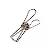 Wire knijper - Fish clips 8 x 32 mm | S | Zilver | 20 stuks