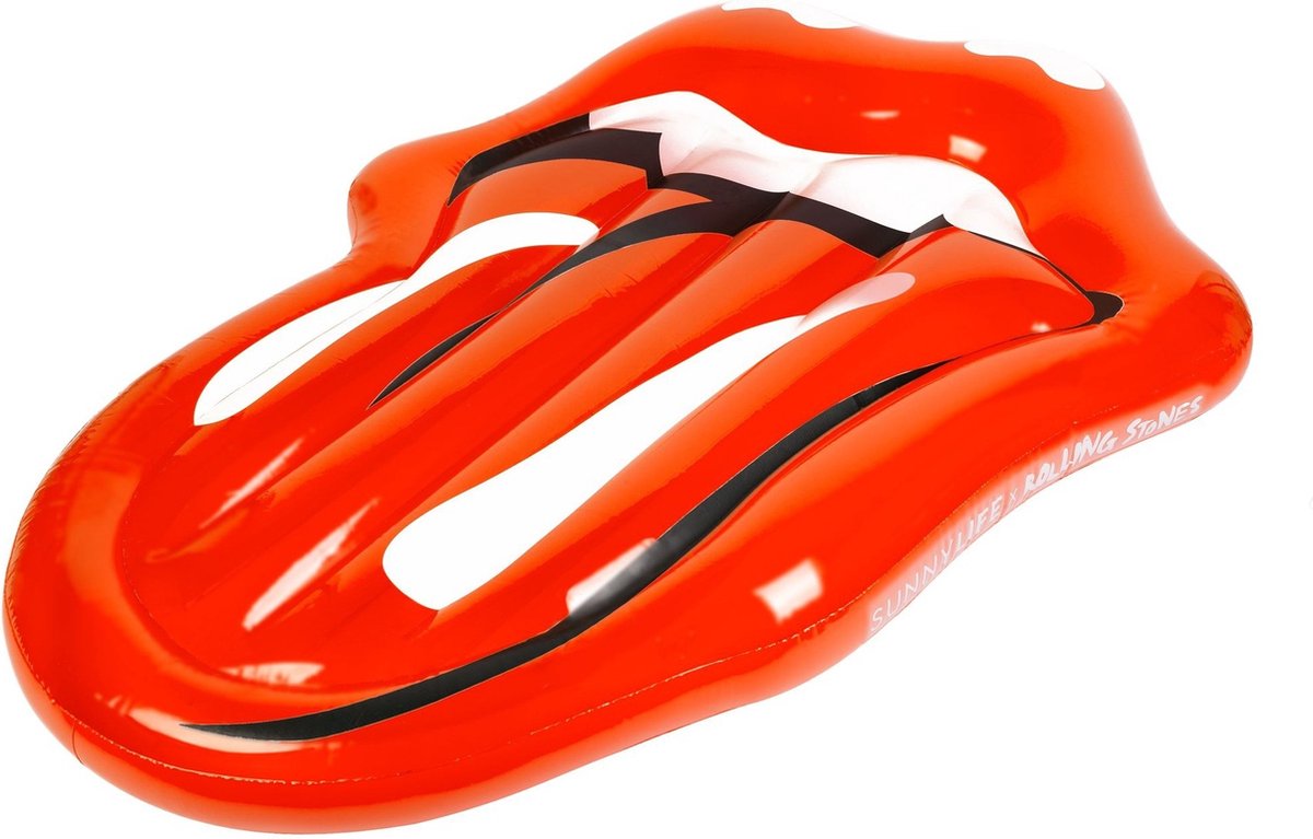 Sunnylife Opblaasbaar Luchtbed Rolling Stones Hot Lips 135 x 205cm