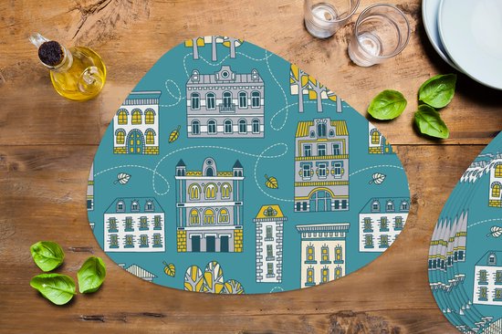Set de table bio - Napperons bio - Sets de table - Automne - Motifs - Maison - 10 pièces