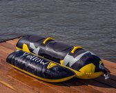 YellowV opblaasbare funtube voor 2 personen model "BANANA" - Ook leuk als Cadeau - water pret achter de speedboot